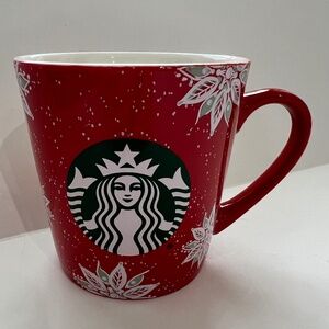 Starbucks 2020 Christmas Holiday Coffee Mug Cup Red White Poinsettias 18…